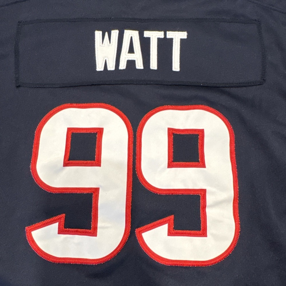 Houston Texans Football Jersey Youth XL Navy NFL Nike On Field JJ Watt 99 18/20 - Picture 11 of 11
